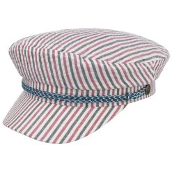 Ashland Stripes Elbsegler By Brixton -Stetson Speichern Ashland Stripes Elbsegler by Brixton blau rot.61461 rf183