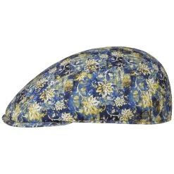 Calesso Flowers Flatcap By Lierys -Stetson Speichern Calesso Flowers Flatcap by Lierys blau gelb.62125 rf217