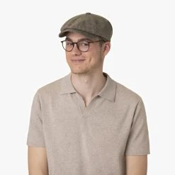 Classic 8 Panel Leinen Flatcap By Lierys -Stetson Speichern Classic 8 Panel Leinen Flatcap by Lierys.60790 8