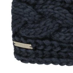 Classic Cable Knit Stirnband By Seeberger -Stetson Speichern Classic Cable Knit Stirnband by Seeberger dunkelblau.63244 4rf192