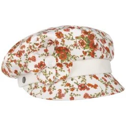Costena Flowers Ballonmütze By Lierys -Stetson Speichern Costena Flowers Ballonmuetze by Lierys wei rot.61181 rf256