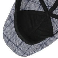 Cotton Check Flatcap By Lipodo -Stetson Speichern Cotton Check Flatcap by Lipodo blau meliert.61438 2rf36