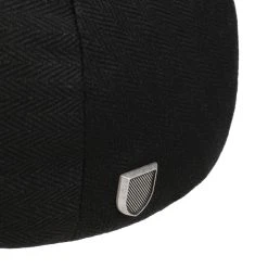 Cotton Herringbone Flatcap By Brixton -Stetson Speichern Cotton Herringbone Flatcap by Brixton schwarz.65046 4rf4