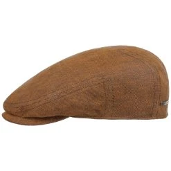 Descott Leinen Flatcap By Stetson -Stetson Speichern Descott Leinen Flatcap by Stetson rost.63672 rf18