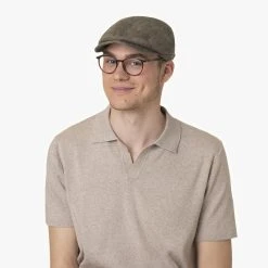 Fortemaro Linen Check Flatcap By Lierys -Stetson Speichern Fortemaro Linen Check Flatcap by Lierys.60789 8