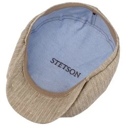 Hatteras Colin Stripes Flatcap By Stetson -Stetson Speichern Hatteras Colin Stripes Flatcap by Stetson beige.60738 2rf15