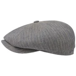 Hatteras Colin Stripes Flatcap By Stetson -Stetson Speichern Hatteras Colin Stripes Flatcap by Stetson blau beige.60738 rf222
