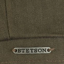 Hatteras Cotton Herringbone Flatcap By Stetson -Stetson Speichern Hatteras Cotton Herringbone Flatcap by Stetson oliv.53476 4rf14