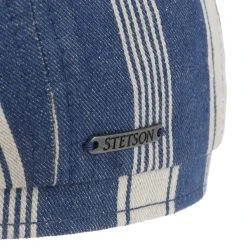 Hatteras Twotone Stripes Flatcap By Stetson -Stetson Speichern Hatteras Twotone Stripes Flatcap by Stetson blau beige.60713 4rf222