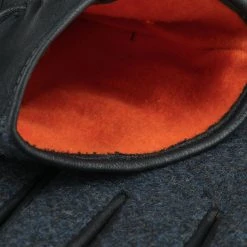 Herringbone Wool Lederhandschuhe By Stetson