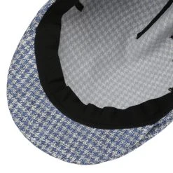 Houndstooth Summer Flatcap By Borsalino -Stetson Speichern Houndstooth Summer Flatcap by Borsalino blau.62361 2rf2