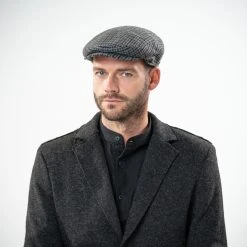 Inglese Classic Herringbone Flatcap By Lipodo -Stetson Speichern Inglese Classic Herringbone Flatcap by Lipodo.51671 8