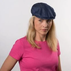 Inglese Jeans Flatcap By Lipodo -Stetson Speichern Inglese Jeans Flatcap by Lipodo.44637 7