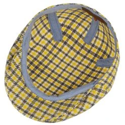 Kent Bolcott Check Flatcap By Stetson -Stetson Speichern Kent Bolcott Check Flatcap by Stetson gelb.57954 2rf45