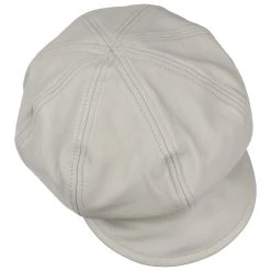 Leder Ballonmütze By Seeberger -Stetson Speichern Leder Ballonmuetze by Seeberger hellgrau.54716 1rf28