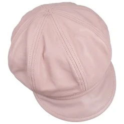 Leder Ballonmütze By Seeberger -Stetson Speichern Leder Ballonmuetze by Seeberger rosa.54716 1rf25