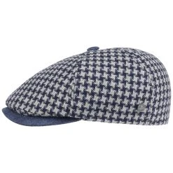 Levaso Check Flatcap By Lierys -Stetson Speichern Levaso Check Flatcap by Lierys dunkelblau.61567 rf192