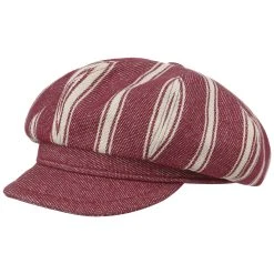 Hutshopping Levoca Stripes Ballonmütze -Stetson Speichern Levoca Stripes Ballonmuetze dunkelrot.61959 rf171