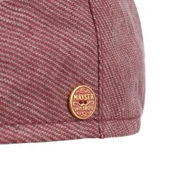 Matteo Stripes Leinen Flatcap By Mayser -Stetson Speichern Matteo Stripes Leinen Flatcap by Mayser rot.56391 4rf3