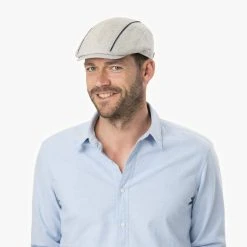 Alfonso DEste Melcon Leinen-Mix Flatcap By Alfonso D´Este -Stetson Speichern Melcon Leinen Mix Flatcap by Alfonso D Este.59003 8