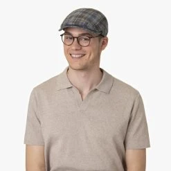 Pamiro Check Flatcap Zechbauer By Mayser -Stetson Speichern Pamiro Check Flatcap Zechbauer by Mayser.62101 8