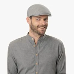 Simon Stripes Flatcap By Mayser -Stetson Speichern Simon Stripes Flatcap by Mayser.59122 8