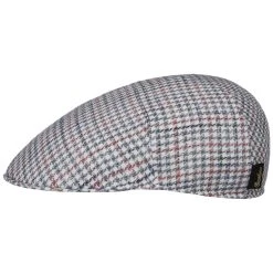 Summer Houndstooth Flatcap By Borsalino -Stetson Speichern Summer Houndstooth Flatcap by Borsalino blau wei .66045 rf219