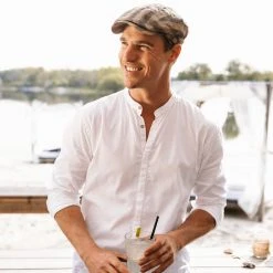 Talcott Stripes Flatcap By Stetson