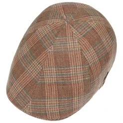 Texas Check Leinen Flatcap By Stetson