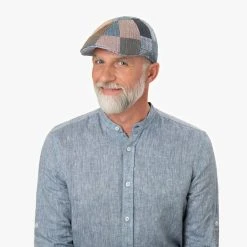 Texas Clarson Patchwork Flatcap By Stetson -Stetson Speichern Texas Clarson Patchwork Flatcap by Stetson.60766 8