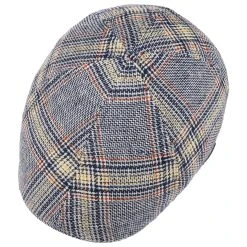 Texas Colour Check Leinen Flatcap By Stetson -Stetson Speichern Texas Colour Check Leinen Flatcap by Stetson blau.60850 1rf2