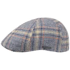 Texas Colour Check Leinen Flatcap By Stetson -Stetson Speichern Texas Colour Check Leinen Flatcap by Stetson blau.60850 rf2