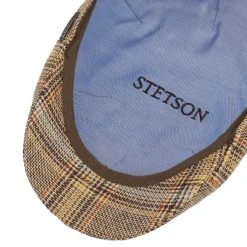 Texas Colour Check Leinen Flatcap By Stetson -Stetson Speichern Texas Colour Check Leinen Flatcap by Stetson braun.60850 2rf11