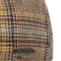 Texas Colour Check Leinen Flatcap By Stetson -Stetson Speichern Texas Colour Check Leinen Flatcap by Stetson braun.60850 4rf11