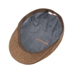 Texas Cotton Stripe Flatcap By Stetson -Stetson Speichern Texas Cotton Stripe Flatcap by Stetson braun.53267 2rf11