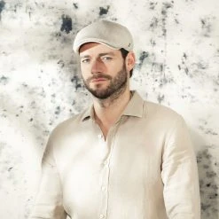 Timothy Leinen-Baumwolle Flatcap By Lierys -Stetson Speichern Timothy Leinen Baumwolle Flatcap by Lierys.56163 8