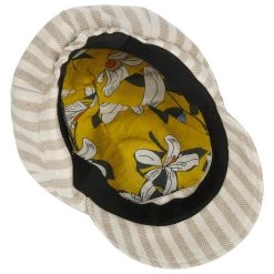 Tropy Stripe Ballonmütze By Seeberger -Stetson Speichern Tropy Stripe Ballonmuetze by Seeberger beige.61517 2rf15