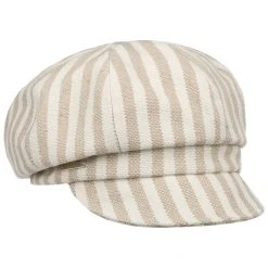 Tropy Stripe Ballonmütze By Seeberger -Stetson Speichern Tropy Stripe Ballonmuetze by Seeberger beige.61517 rf15