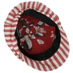 Tropy Stripe Ballonmütze By Seeberger -Stetson Speichern Tropy Stripe Ballonmuetze by Seeberger rot.61517 2rf3