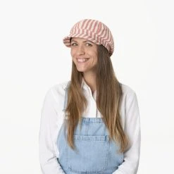 Tropy Stripe Ballonmütze By Seeberger -Stetson Speichern Tropy Stripe Ballonmuetze by Seeberger.61517 7