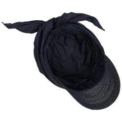 Vealisa Bandana Cap By Seeberger -Stetson Speichern Vealisa Bandana Cap by Seeberger blau.64103 2rf2