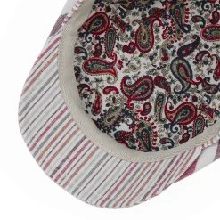 Hutshopping Vecanto Stripe Flatcap -Stetson Speichern Vecanto Stripe Flatcap rot.61901 2rf3