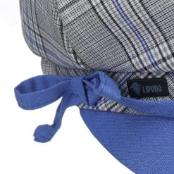 Velamie Check Ballonmütze By Lipodo -Stetson Speichern Velamie Check Ballonmuetze by Lipodo grau blau.61668 4rf237