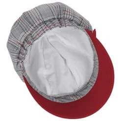 Velamie Check Ballonmütze By Lipodo -Stetson Speichern Velamie Check Ballonmuetze by Lipodo grau rot.61668 2rf181