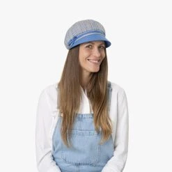 Velamie Check Ballonmütze By Lipodo -Stetson Speichern Velamie Check Ballonmuetze by Lipodo.61668 7