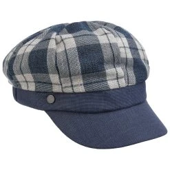 Vonvia Check Ballonmütze By Lierys -Stetson Speichern Vonvia Check Ballonmuetze by Lierys blau.65074 rf2