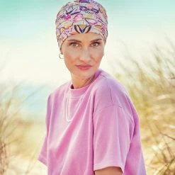 Yoga Bright Flower Turban By Christine Headwear