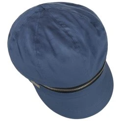 Zip Cotton Ballonmütze By Seeberger -Stetson Speichern Zip Cotton Ballonmuetze by Seeberger blau.64872 1rf2