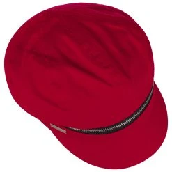 Zip Cotton Ballonmütze By Seeberger -Stetson Speichern Zip Cotton Ballonmuetze by Seeberger rot.64872 1rf3